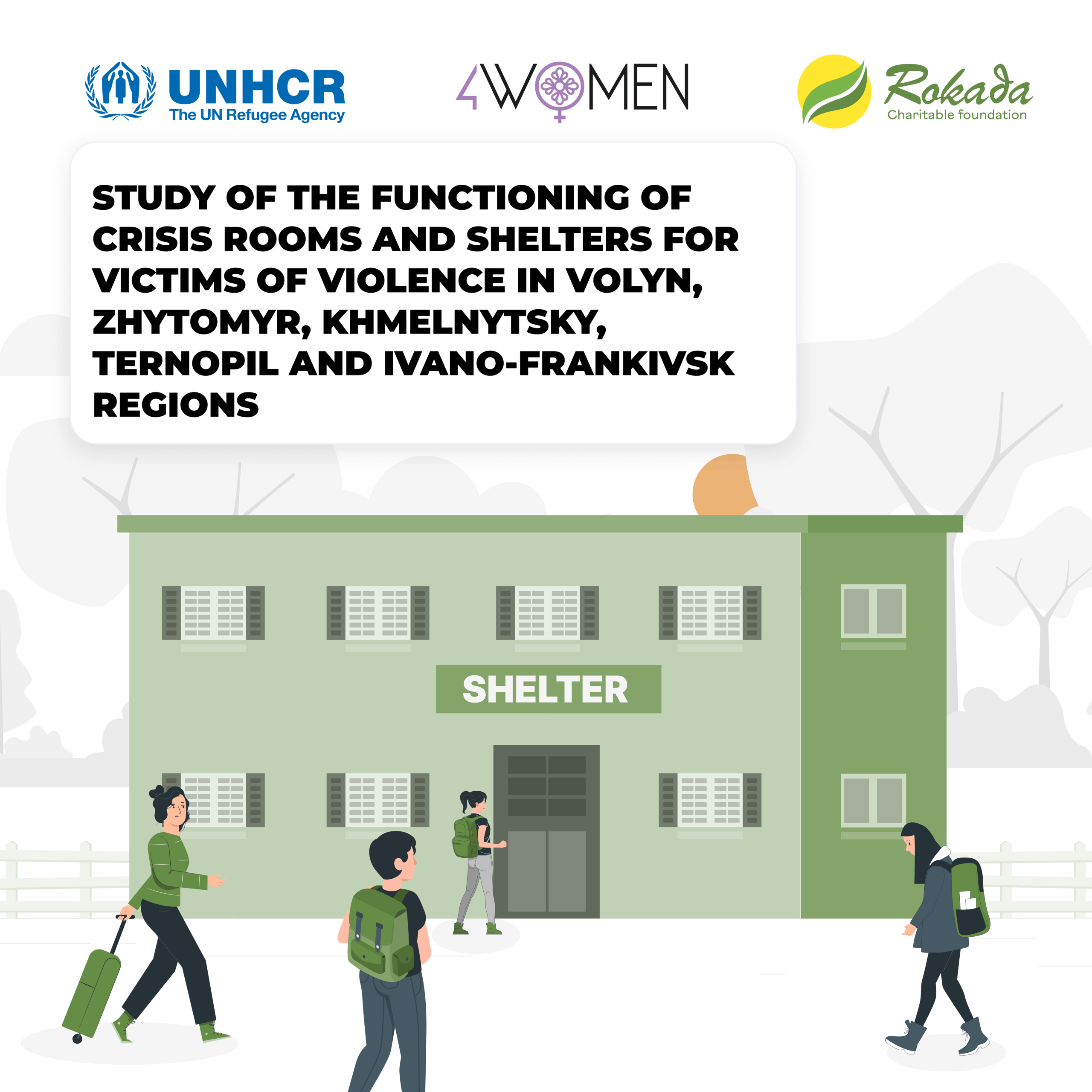 Study of the functioning of crisis rooms and shelters for victims of violence in Volyn, Zhytomyr, Khmelnytsky, Ternopil and Ivano-Frankivsk regions